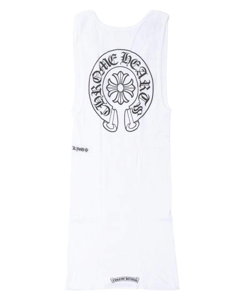 Chrome Hearts 'White' Horseshoe Logo Tank Top