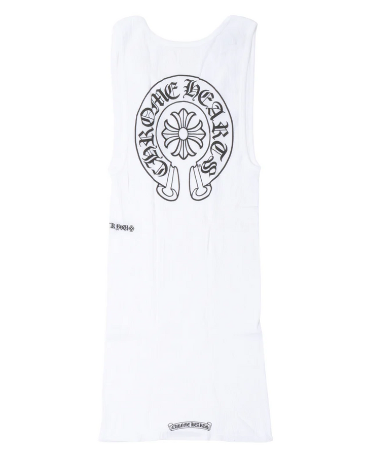 Chrome Hearts 'White' Horseshoe Logo Tank Top