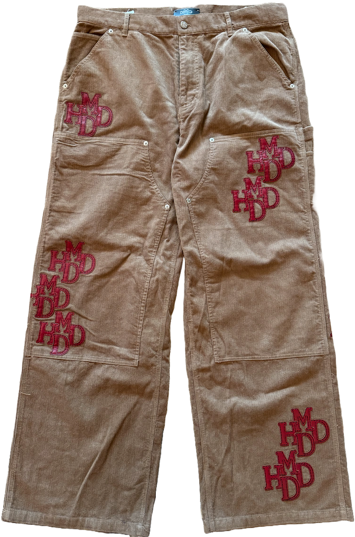Happy Memories Don't Die HMDD 'Tan' Patch Corduroy Jeans