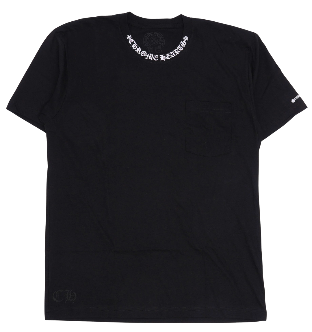 Chrome Hearts Neck Logo Black Tee