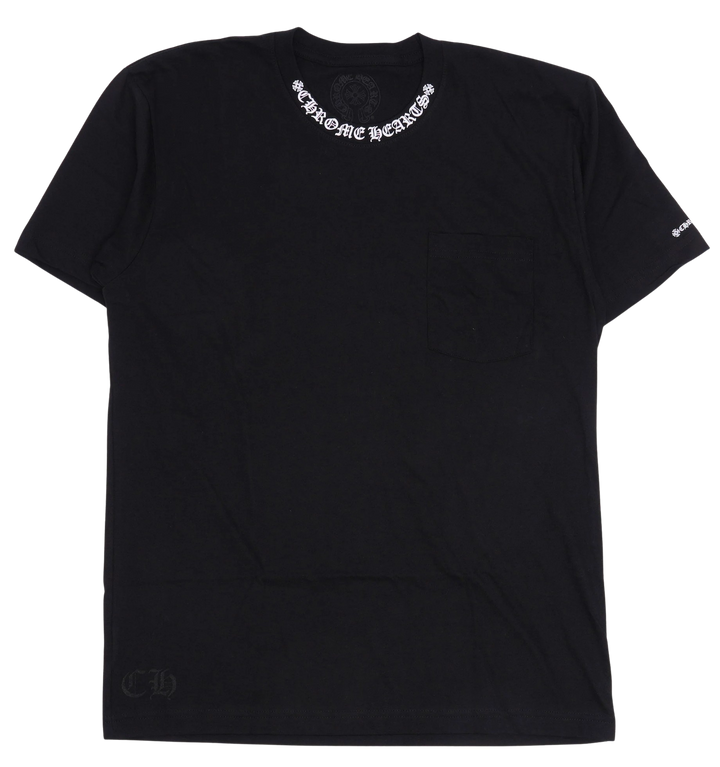 Chrome Hearts Neck Logo Black Tee