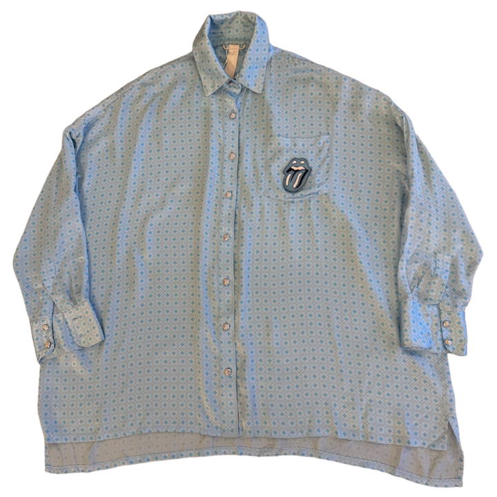 Chrome Hearts Rolling Stones 'Silk' Button Up Shirt