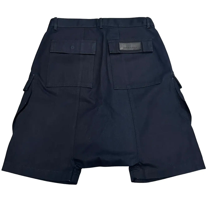 Rick Owens 'Indigo' Raw Denim Cargo Shorts
