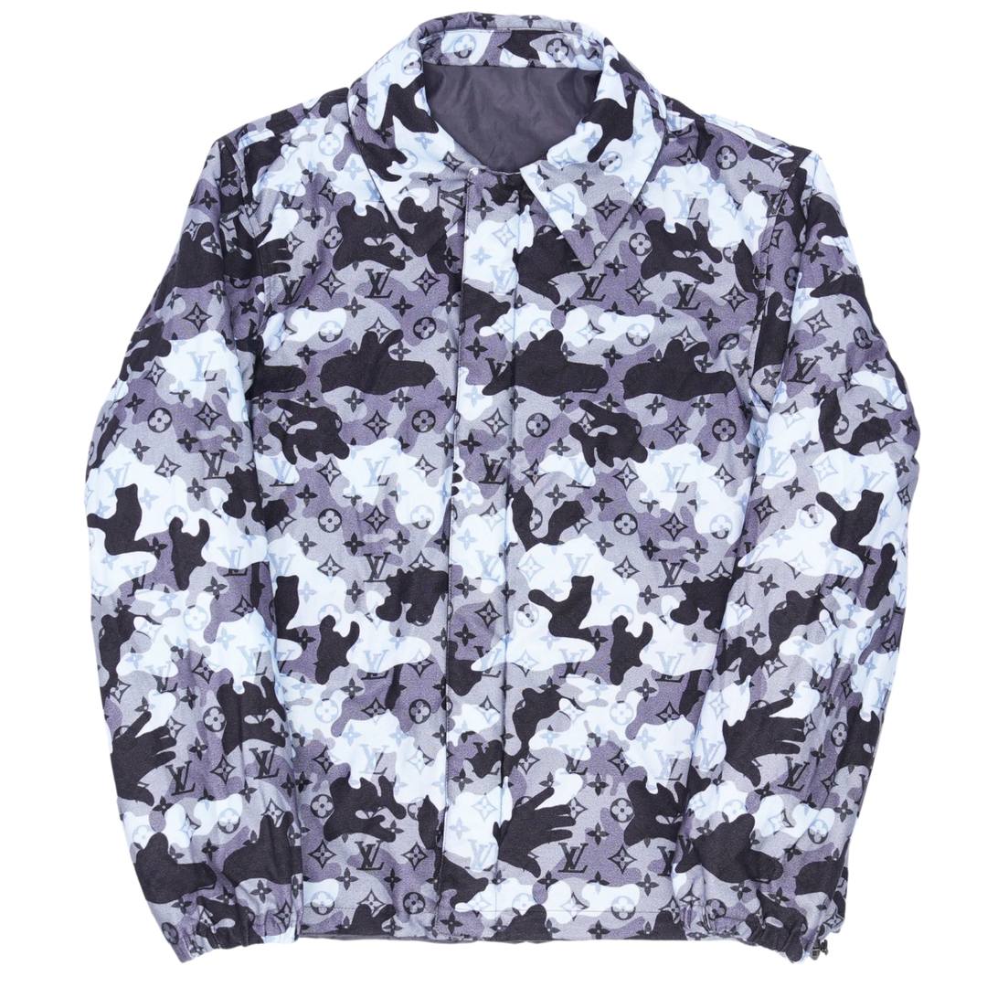 Louis Vuitton 'Double Face' Snow Camo Reversible Puffer Jacket