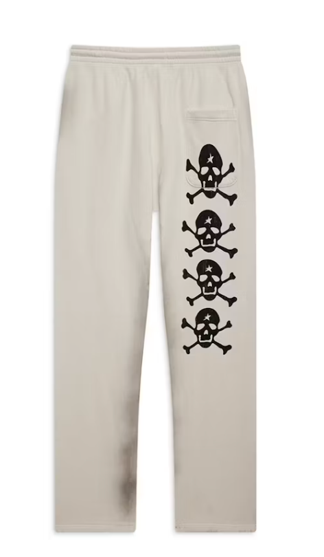 Hellstar 'If You Dont Like Us Beat Us' White Sweatpants