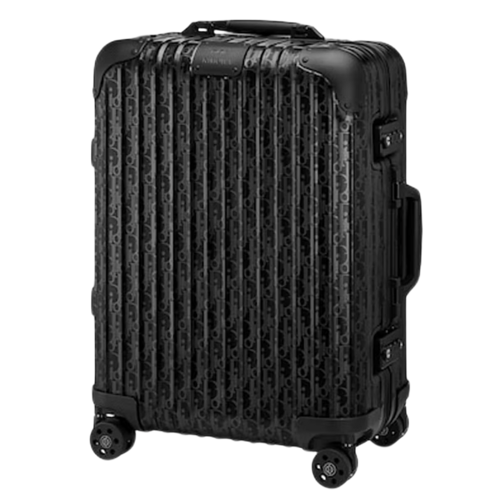 Dior X Rimowa 'Black' Monogram Cabin Suitcase