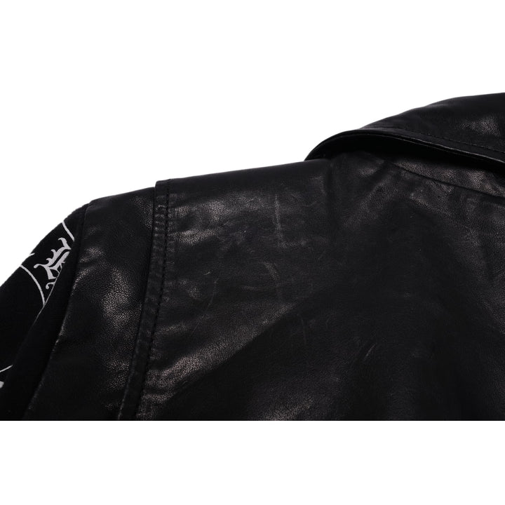 Chrome Hearts Women's 'Las Vegas Exclusive' Leather Black Biker Jacket