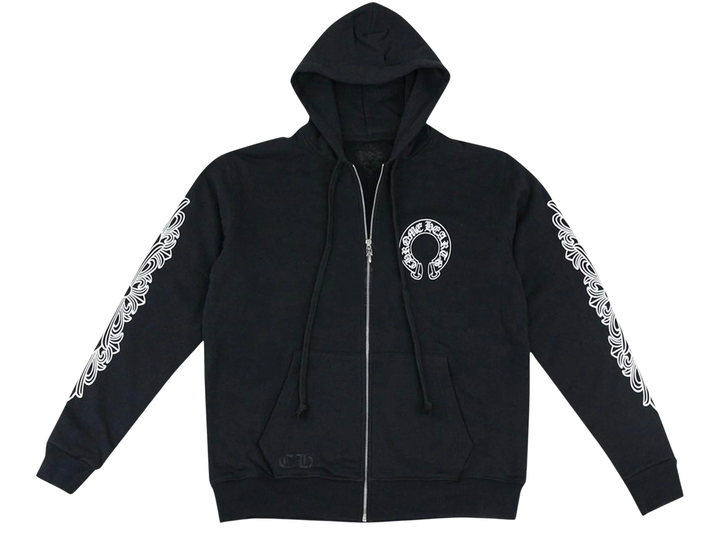 Chrome Hearts 'Horseshoe' Logo Black Zip Up