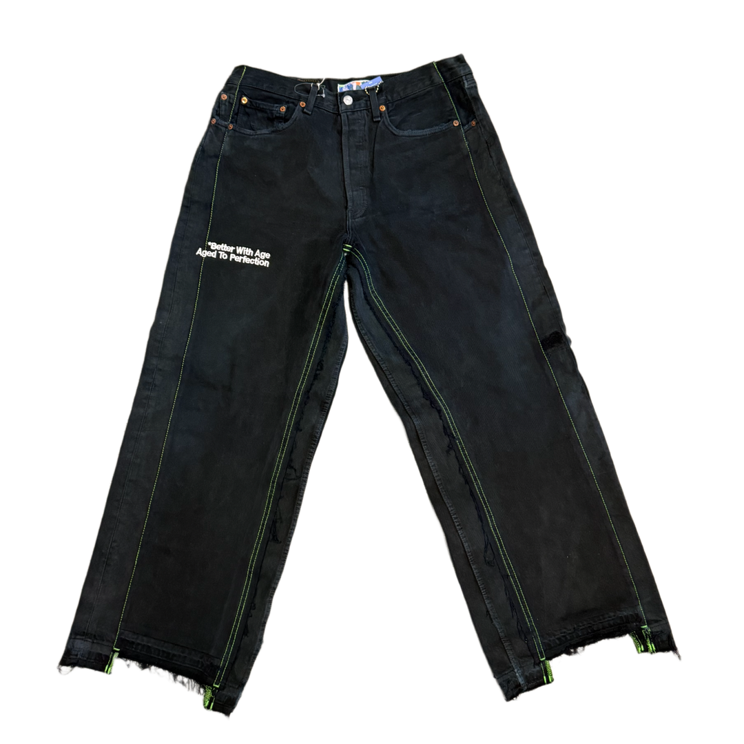 *Better With Age 'Black Monroe' Triple Wide Jeans