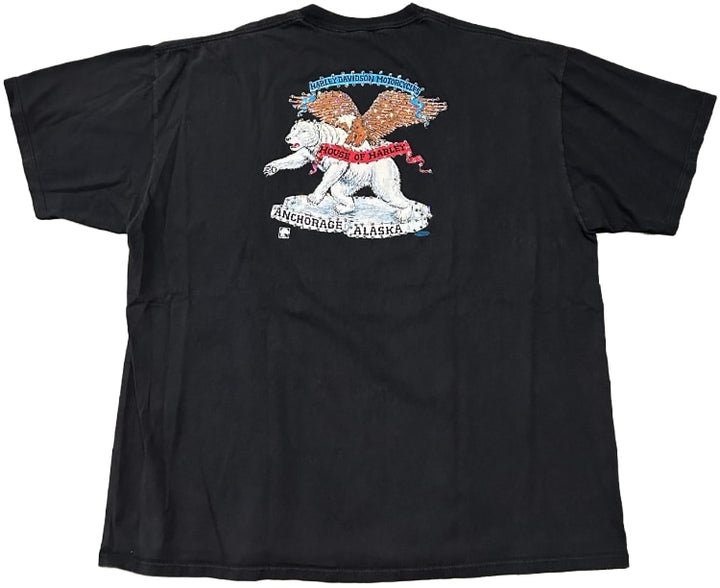 Harley Davidson 'Grizzly and Polar Bear' Rhinestone Vintage Tee