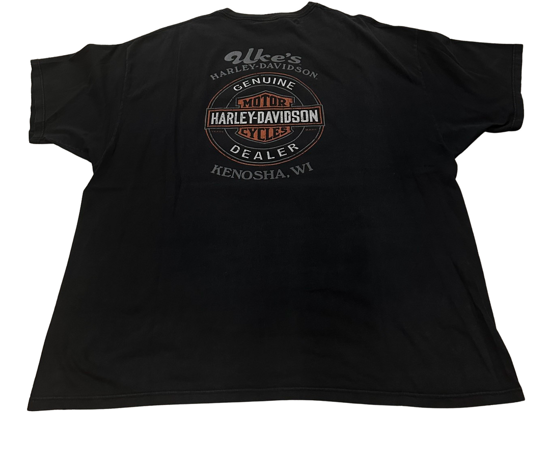 Harley Davidson 'Brotherhood' Vintage Black Tee