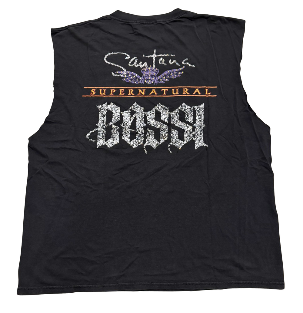 Bossi 'Santana' Vintage Rhinestone Cutoff Tee