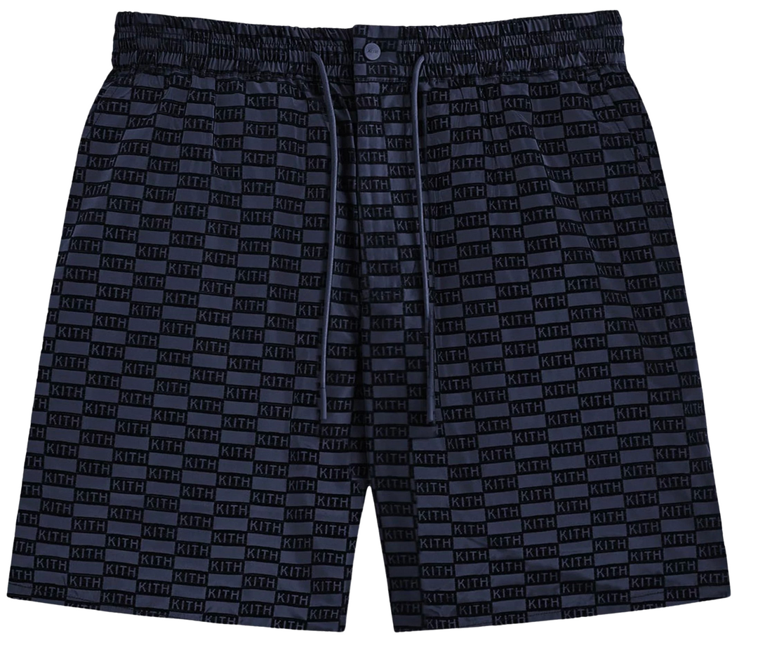 Kith 'Navy' Monogram Mason Shorts