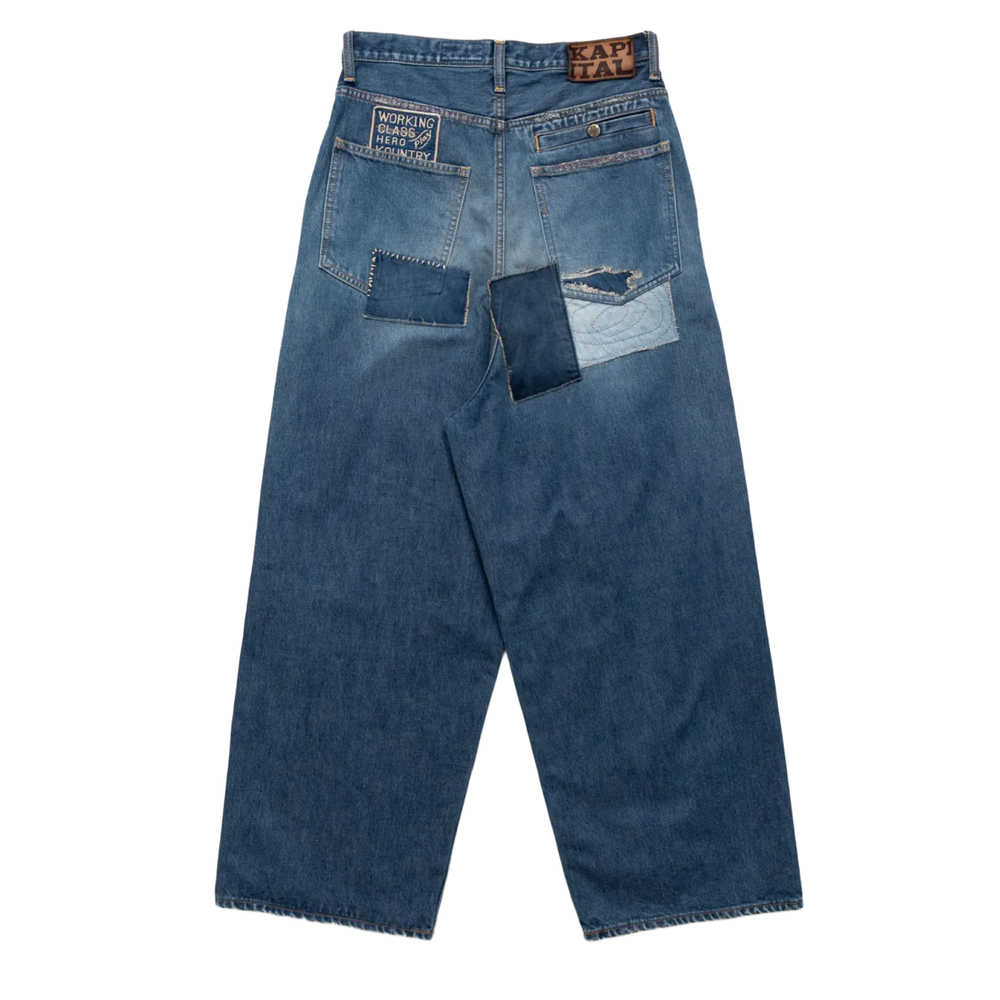 Kapital 'Denim Port' Baggy Jeans