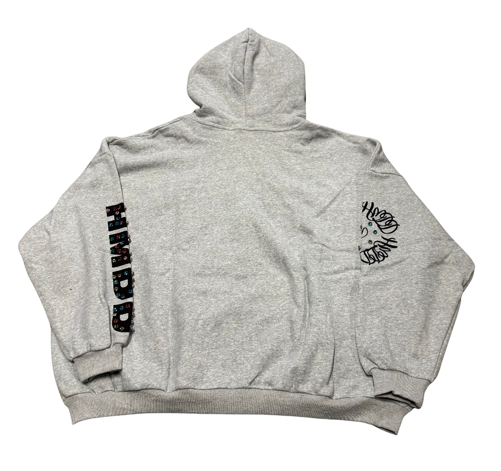 Happy Memories Don't Die HMDD 'Chimstone' Grey Zip Up Hoodie