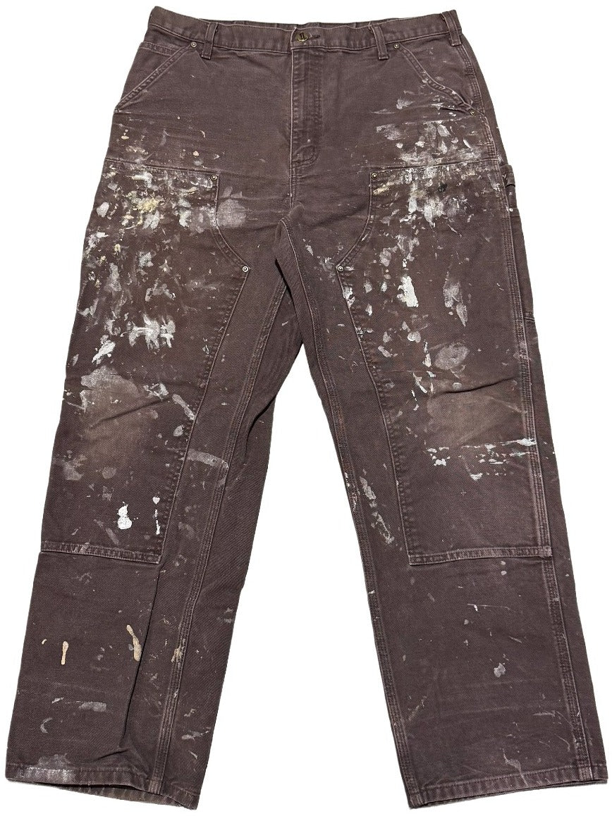Carhartt 'Painted Brown' Double Knee Vintage Work Pants