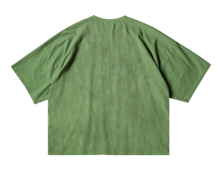 Kapital 'Denim Repair'  Green Jersey Tee