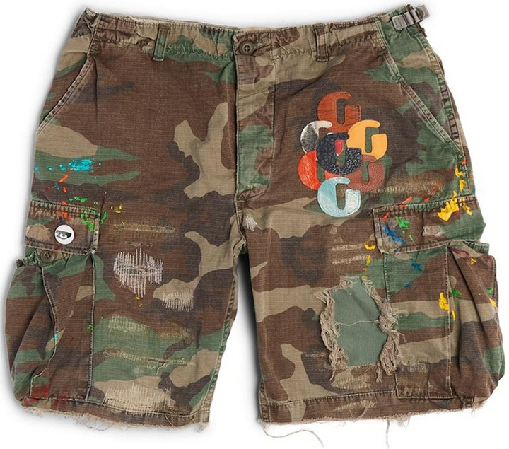 Gallery Dept. 'Woodland Camo' G Patch Cargo Shorts