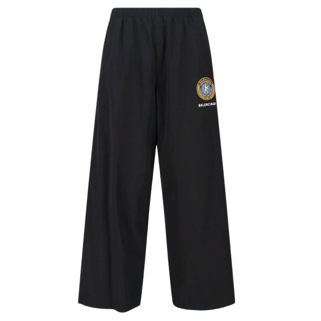 Balenciaga 'Motif Logo' Black Sweatpants