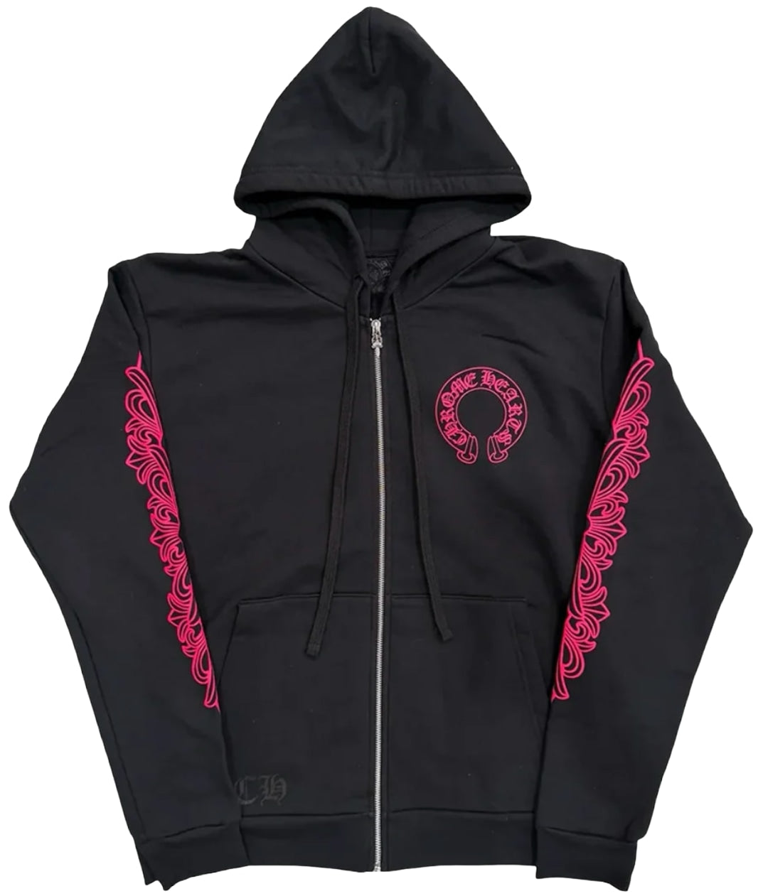 Chrome Hearts 'Pink Horseshoe' Zip Up