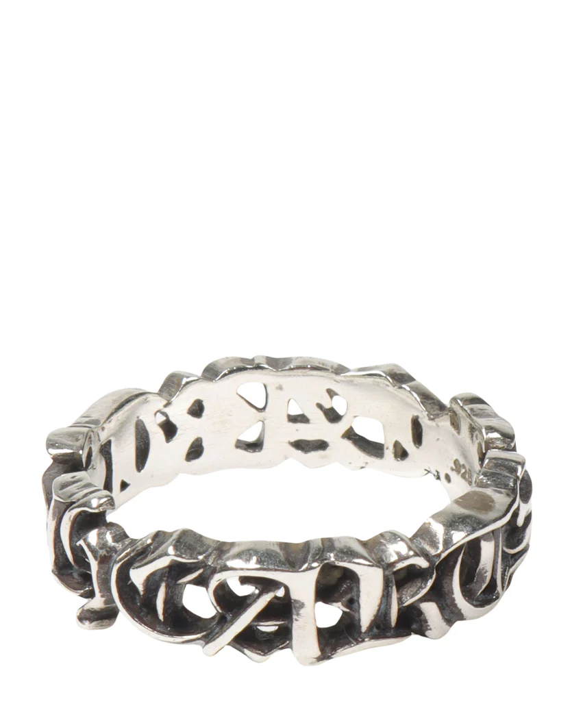 Chrome Hearts 'Spellout' Silver Ring