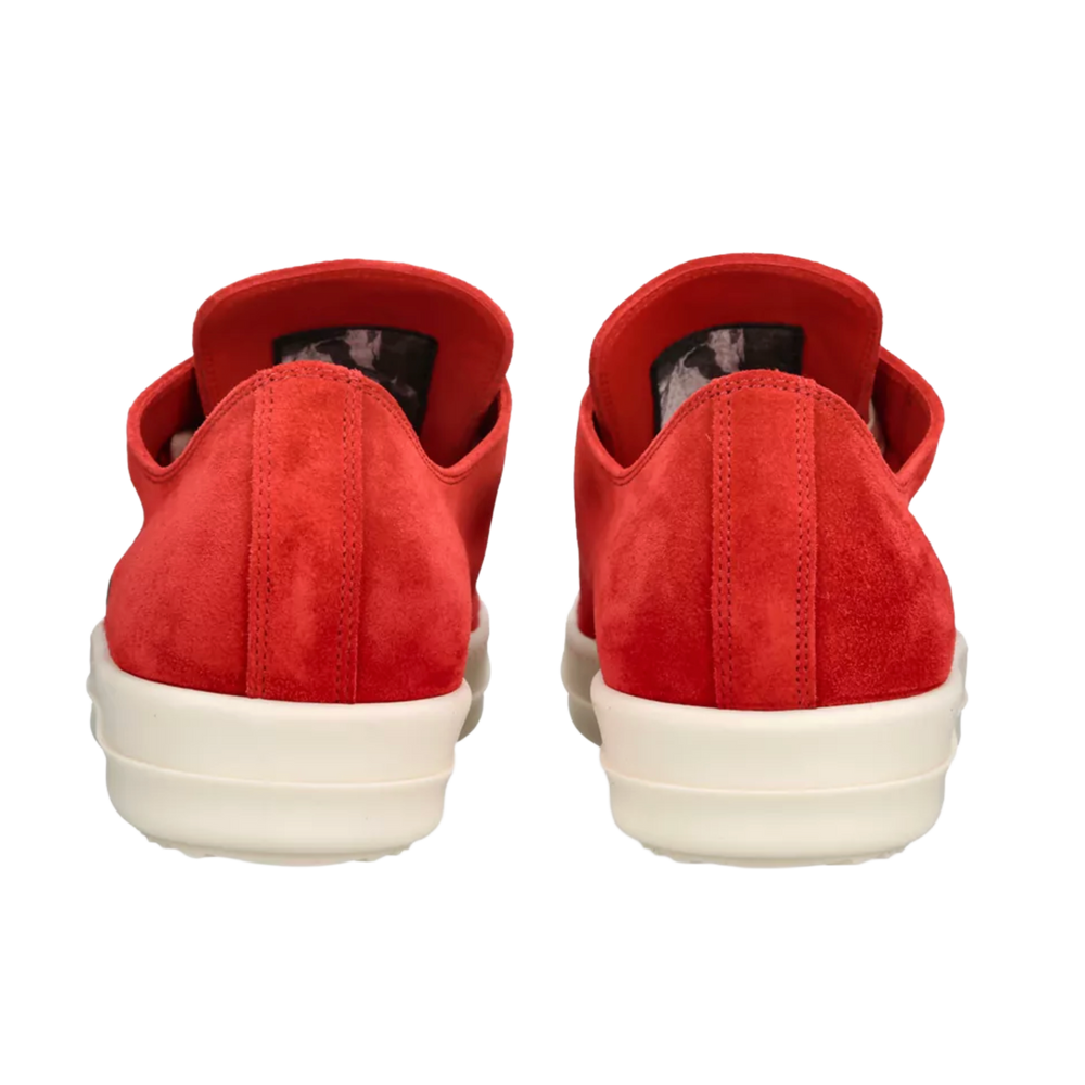 Rick Owens 'Red Suede' Extreme Low Sneakers