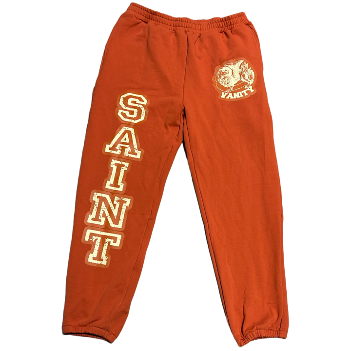 Saint Vanity 'Orange' Love Saint Sweatpants
