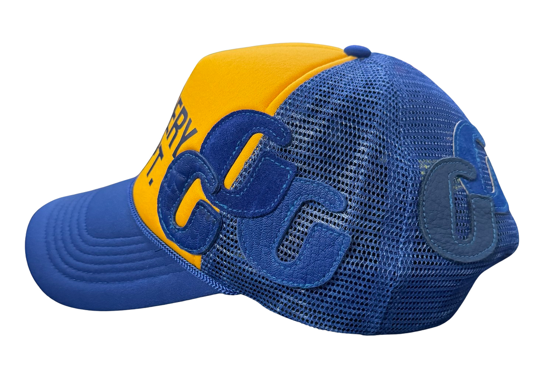 Gallery Dept. 'Gold Blue' Custom G Patch Trucker Hat