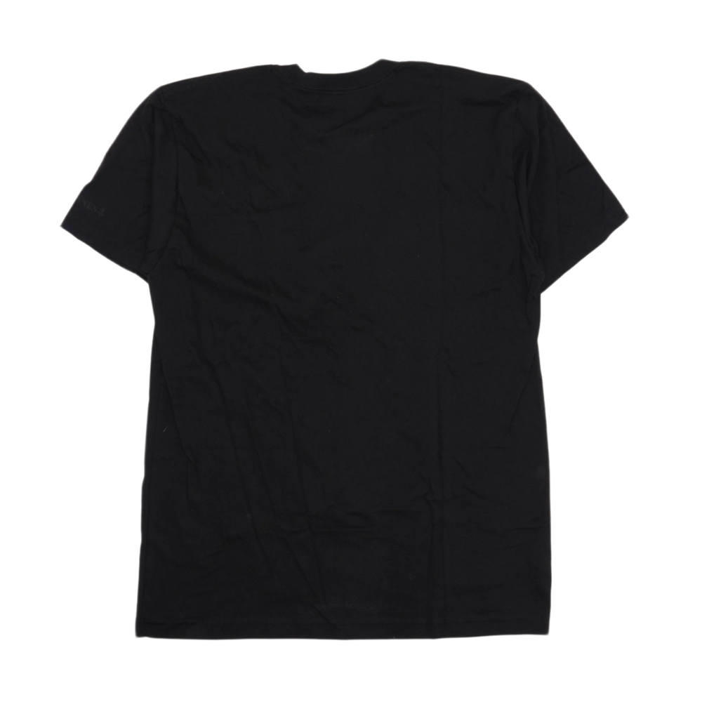 Chrome Hearts 'Black' Cannes Tonal Neck Logo Pocket Tee