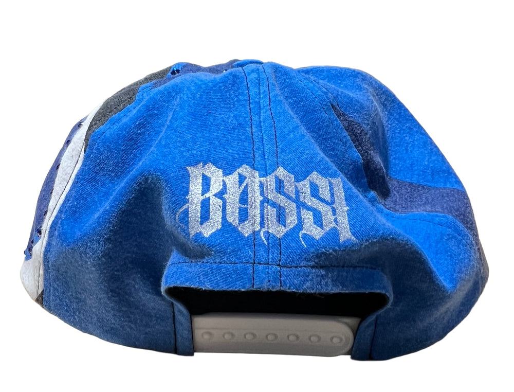 Bossi 'Dark/Light Blue' Fox Rhinestone Hat