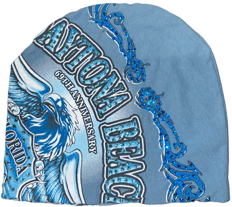 Bossi 'Blue Eagle' Vintage Rhinestone Beanie