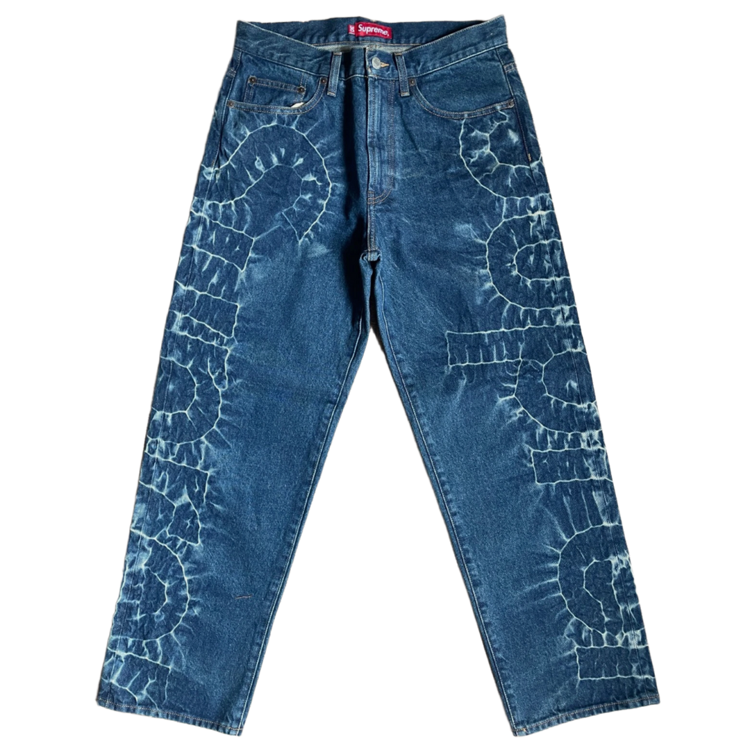 Supreme 'Rigid Indigo' Shibori Jeans