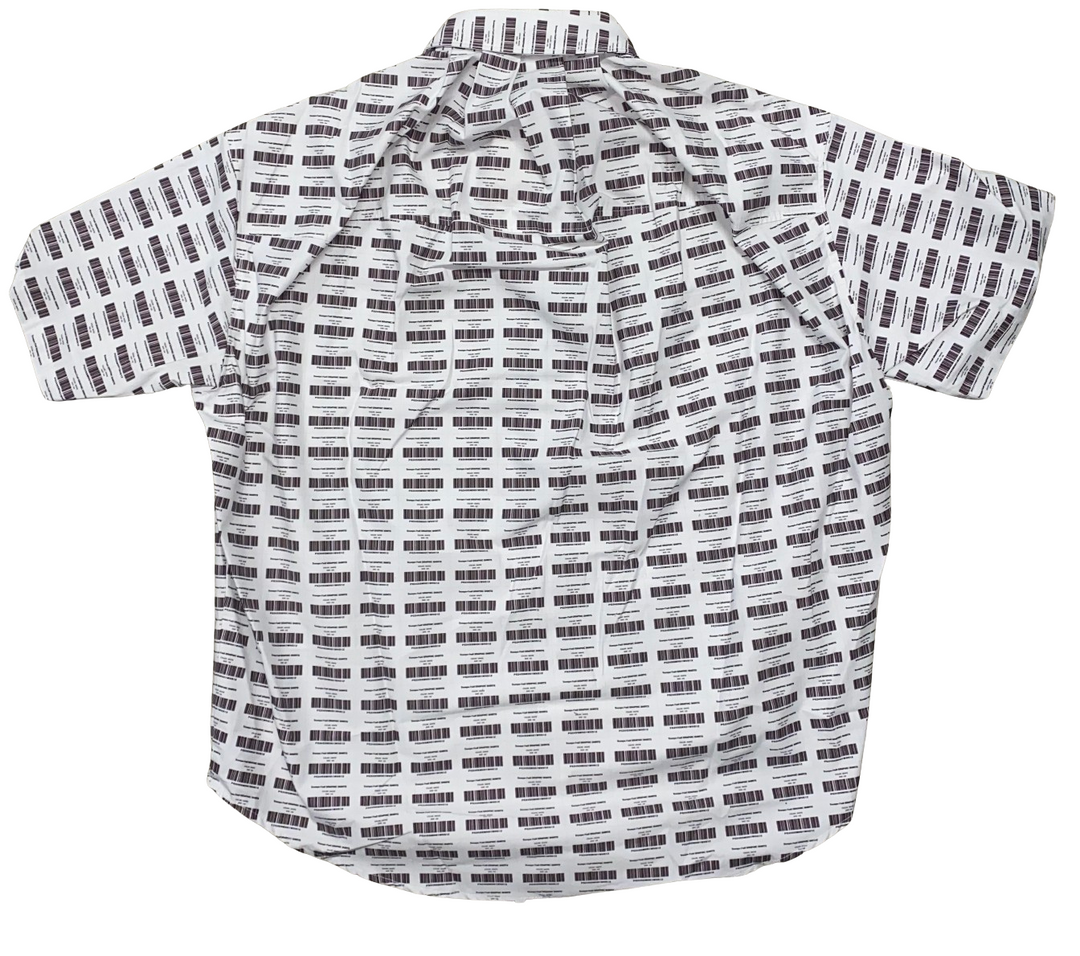 Project G/R 'Barcode' Oversized Button Up Shirt