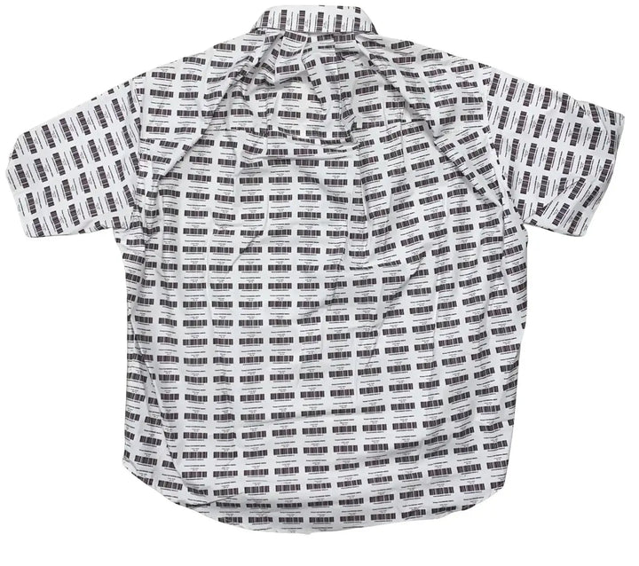 Project G/R 'Barcode' Oversized Button Up Shirt