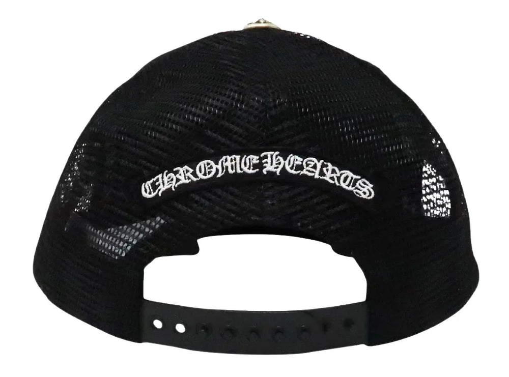 Chrome Hearts 'Multicolor Cross' Black Trucker Hat