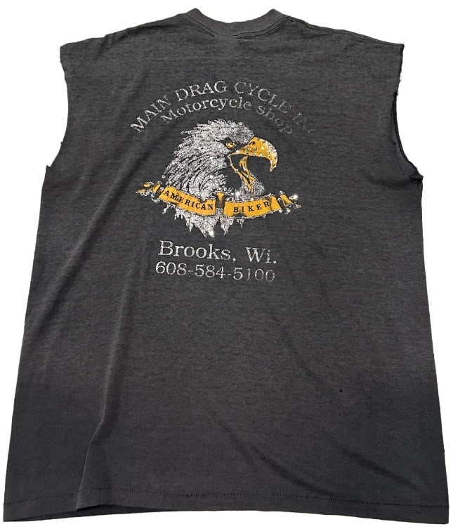 Harley Davidson 'Main Drag Cycle' Rhinestone Vintage Tee