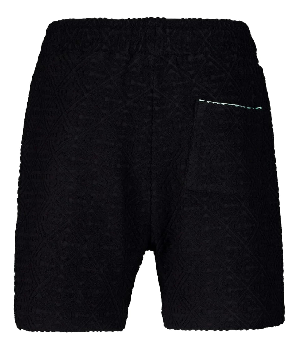 Casablanca 'Black' Monogram Jacquard Towelling Shorts