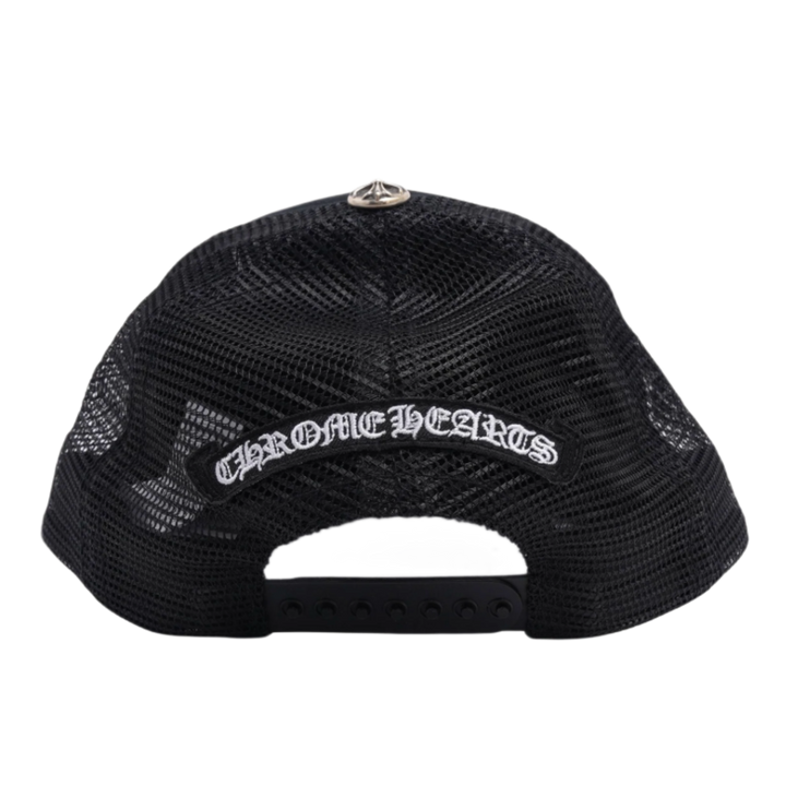 Chrome Hearts 'Pink Fuck Patch' Black Trucker Hat