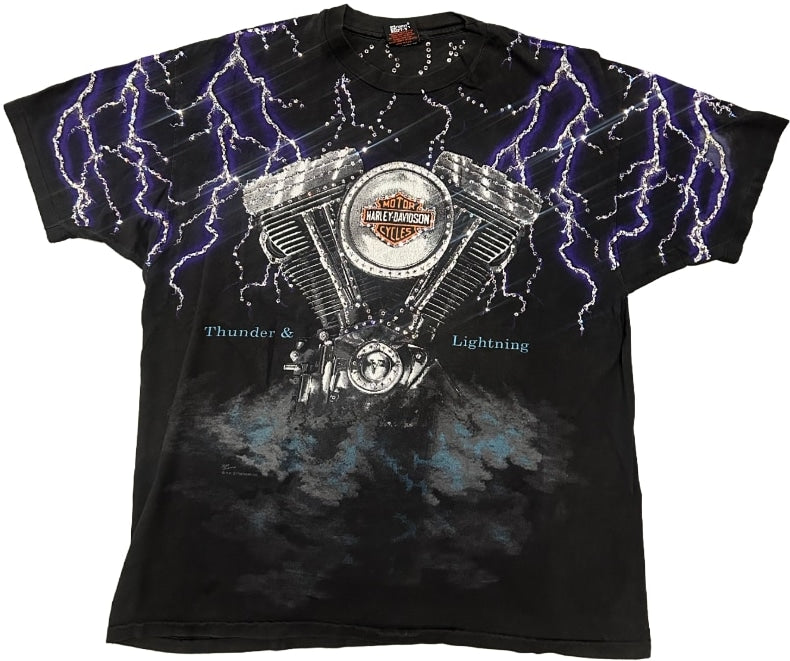 Harley Davidson 'Rossiter's' Rhinestone Vintage Tee