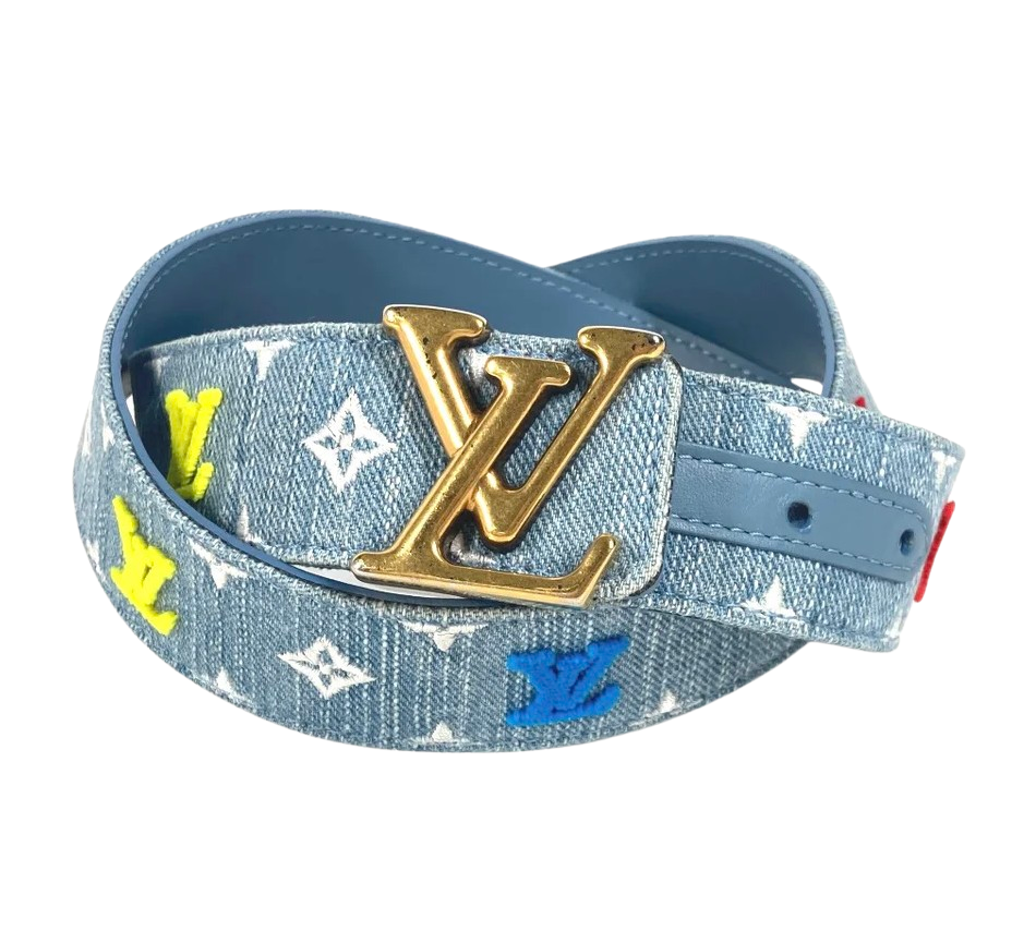 Louis Vuitton Denim Monogram Belt