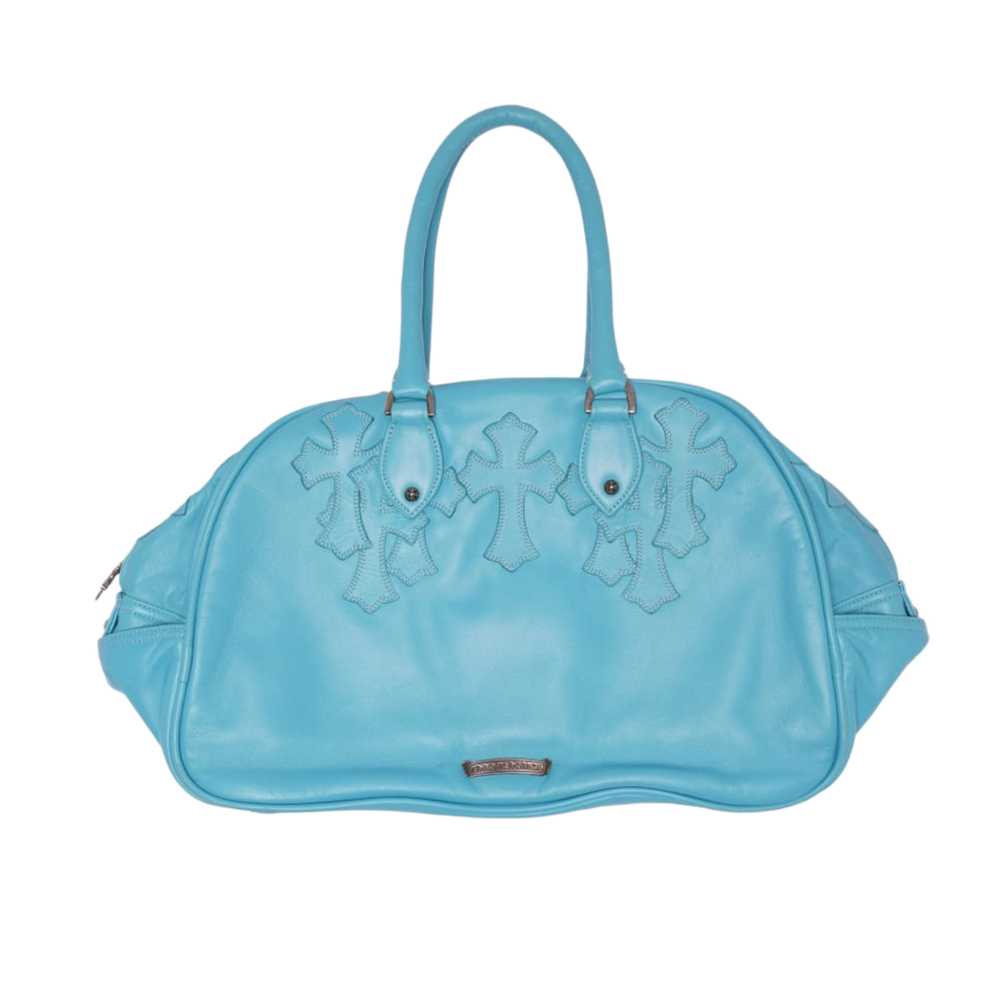 Chrome Hearts 'Fleur Cross' Leather Patch Bowling Bag