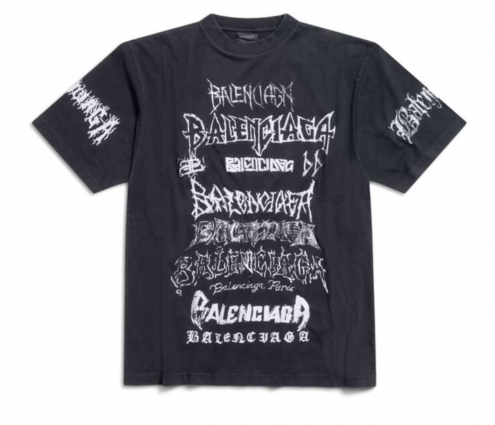 Balenciaga 'DIY Metal' Black Tee