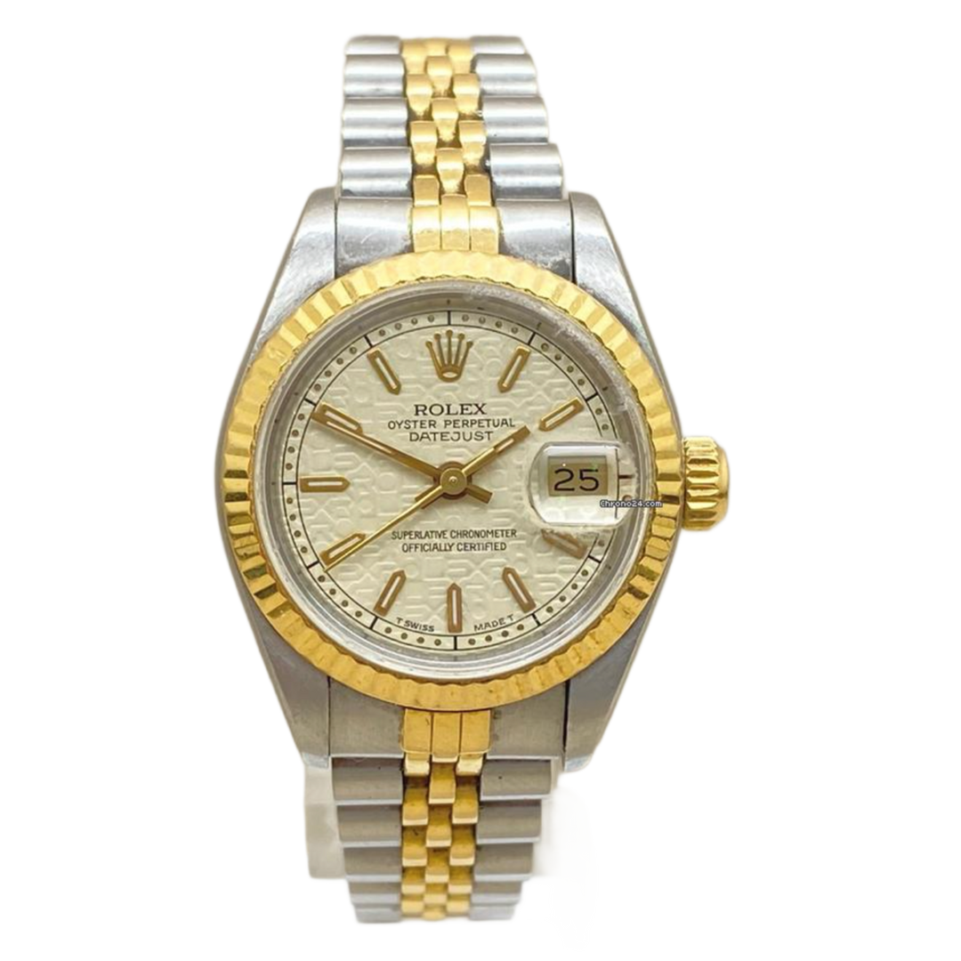 Rolex Lady Datejust 'Cream Computer Dial' Fluted Jubilee Two Tone 18k 26 69173