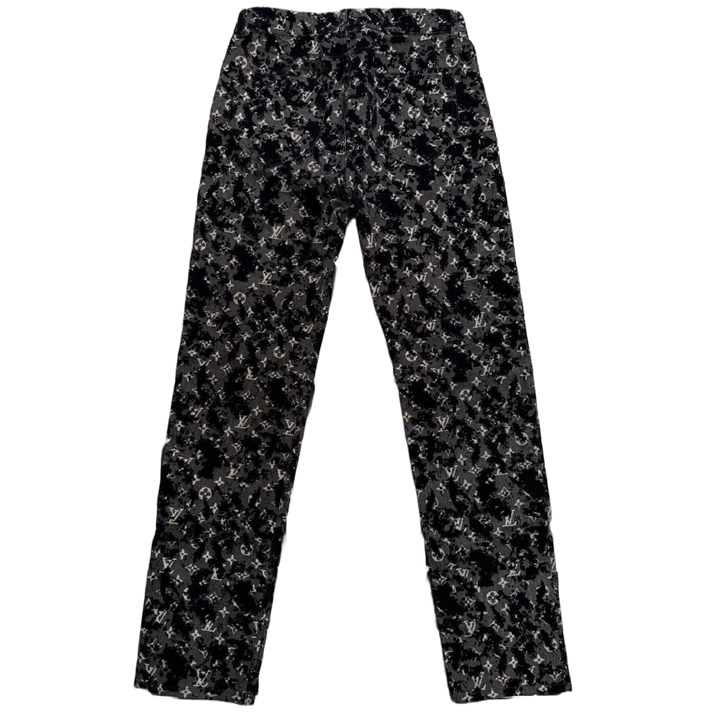 Louis Vuitton 'Monogram Flock' Slim Jeans