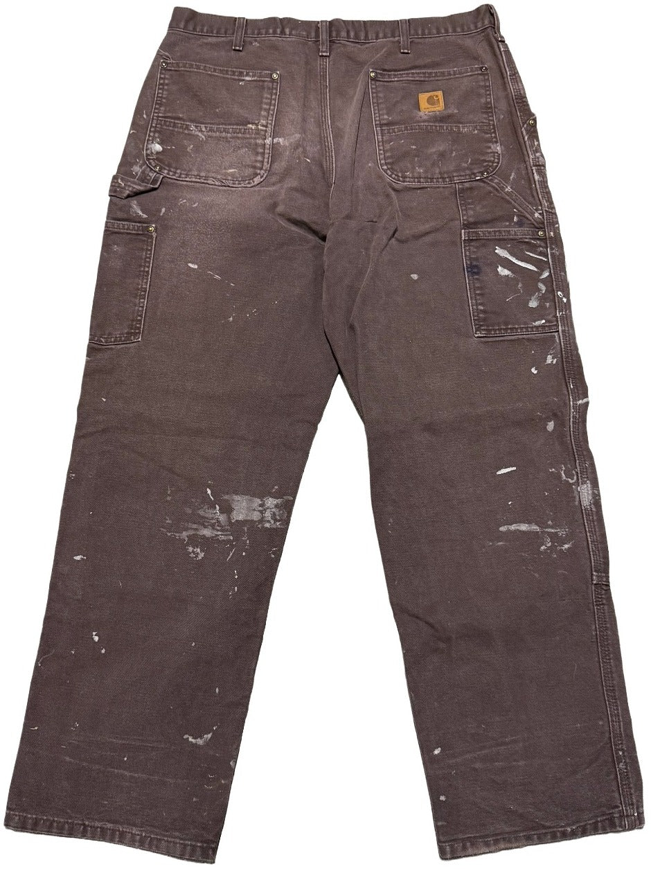 Carhartt 'Painted Brown' Double Knee Vintage Work Pants