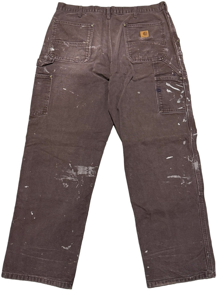 Carhartt 'Painted Brown' Double Knee Vintage Work Pants