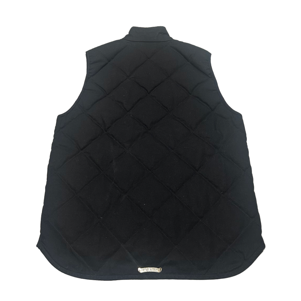 Chrome Hearts 'Teenage Kicks' Quilted Down Vest Black
