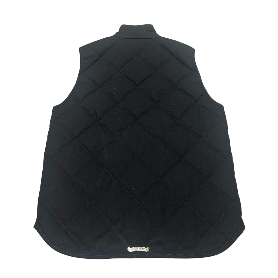 Chrome Hearts 'Teenage Kicks' Quilted Down Vest Black