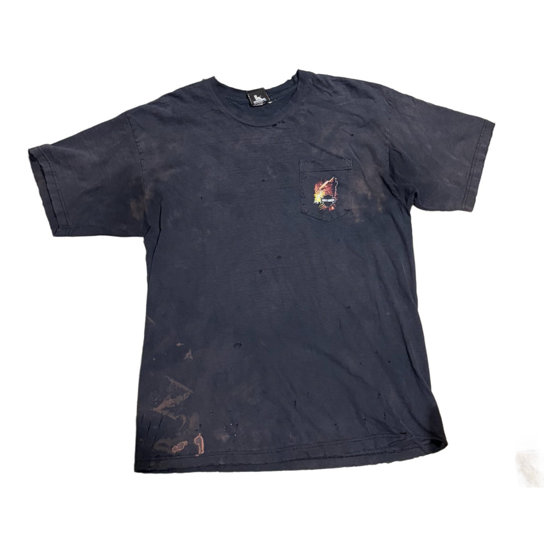 Vintage Harley Davidson 'Black' Wolf Pocket Tee
