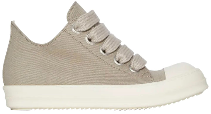 Rick Owens DRKSHDW 'Dirty Pearl' Canvas Jumbo Lace Low Sneakers
